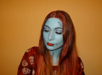 Recreating Sally's Makeup from The Nightmare Before Christmas